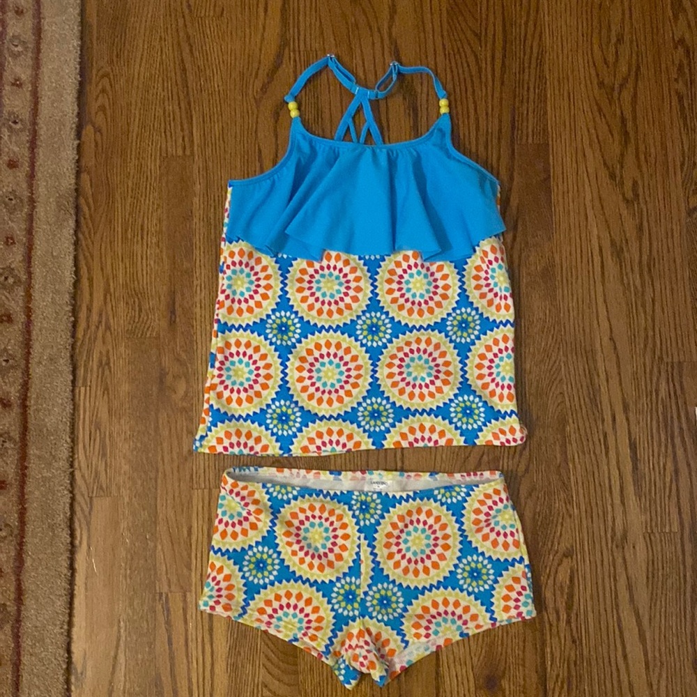 Lands End Size 8+ Girls Tankini